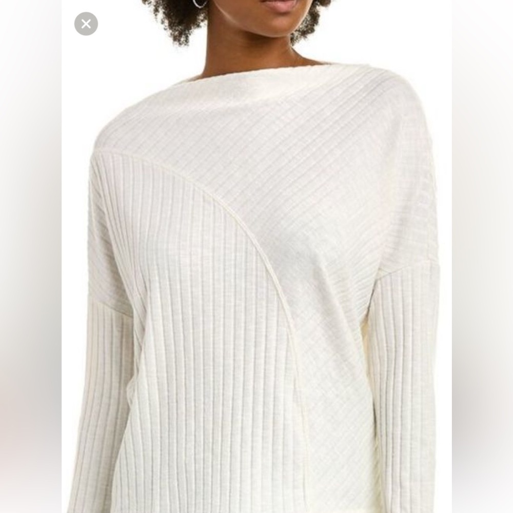 Michael Starr chalk Dakota ribbed long sleeved top 3X NWT